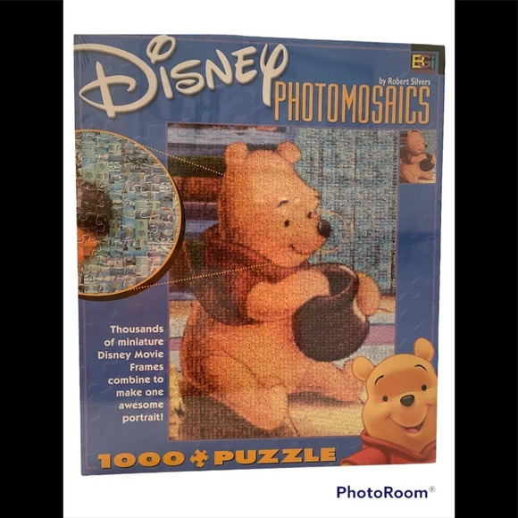 New Sealed In Plastic Disney Photomosaics Winnie The Pooh Puzzle - Picture 1 of 4